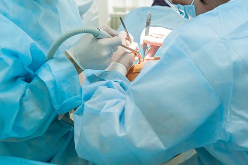 emergency dental services patient getting emergency dental services