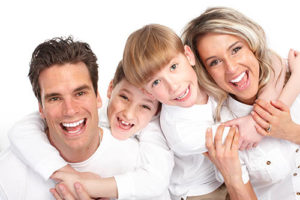 a family benefits from family dentistry services